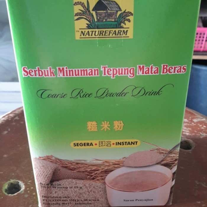 

Serbuk Minuman TEPUNG MATA BERAS MERAH Instan Sachet Original Nature