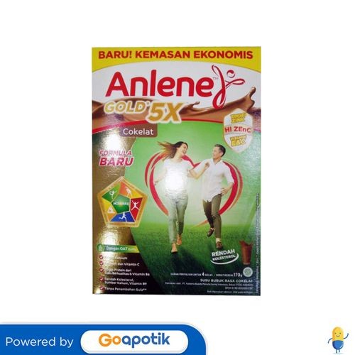 

Anlene Gold 5x Rasa Cokelat 170 Gram Box