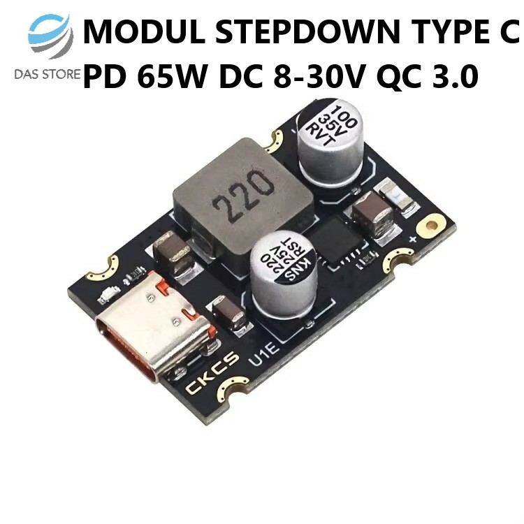 Module step down Fast Charging Type-C PD 65W DC 8‑30V PD3.1 PPS Quick Charging QC3.0