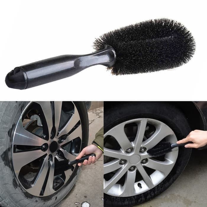 SCA1 [ATS] Sikat Velg Pembersih Velg Pelek Semir Ban Mobil Motor Wheel Brush