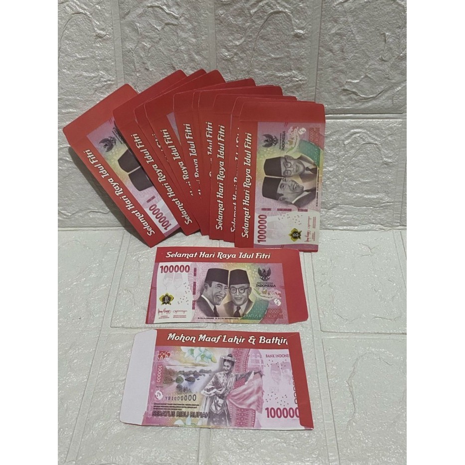 

Ampau 2025 amplop lebaran karakter UANG 50 lembar - UANG 100RB