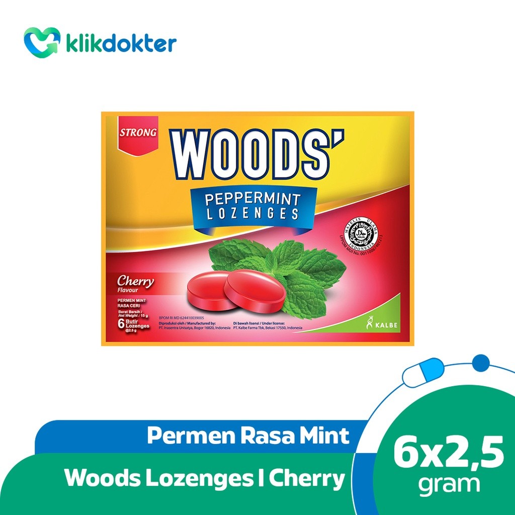 

Woods' Lozenges Cherry 15gr PER SACHET*