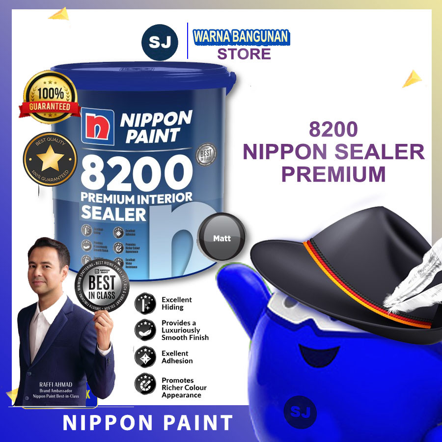 

NIPPON 8200 PREMIUM INTERIOR SEALER-CAT DASAR DINDING INTERIOR