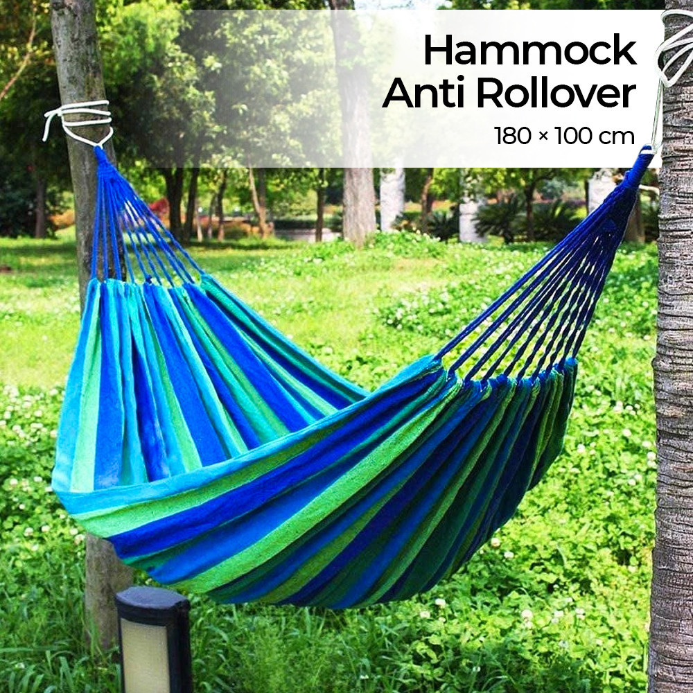 

- HOUSEEN Hammock Tempat Tidur Gantung Canvas Anti Rollover - JS427 -