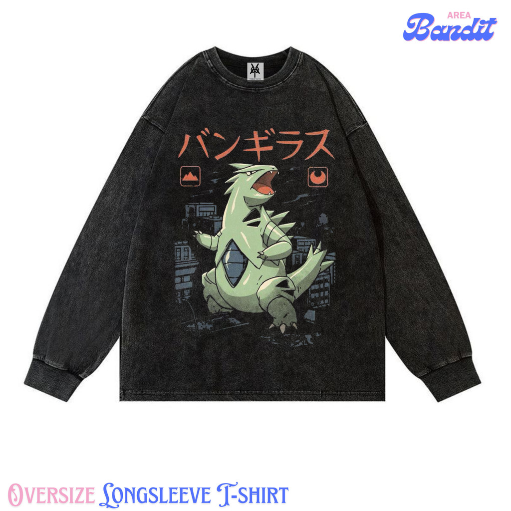 Bandit Area "pokemon character" Oversize Longsleeve T-shirt Vintage tee