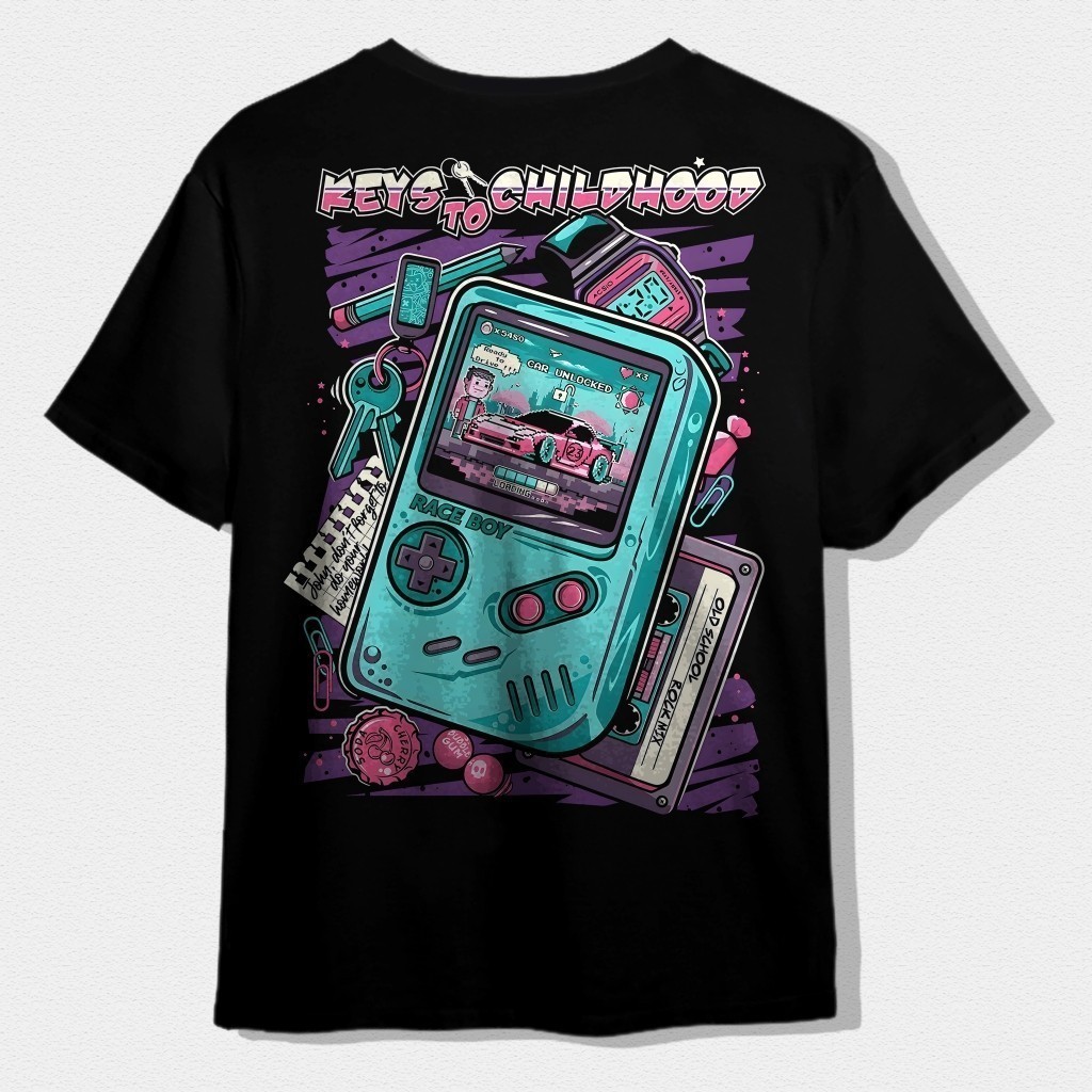 【Barang Ready & Promo】Epidemic Premium Japanese Streetwear - T-Shirt CDDY - Retro Nintendo Childhood