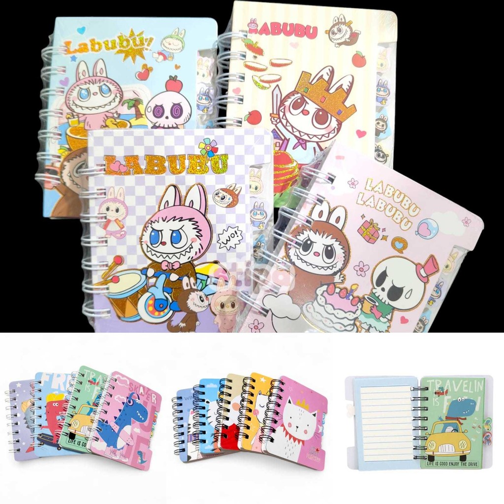 

STIPA Buku Tulis Notes Ring Note Book Karakter Notebook Notepad Spiral Diary Diari ATK Sekolah Kantor 12x10