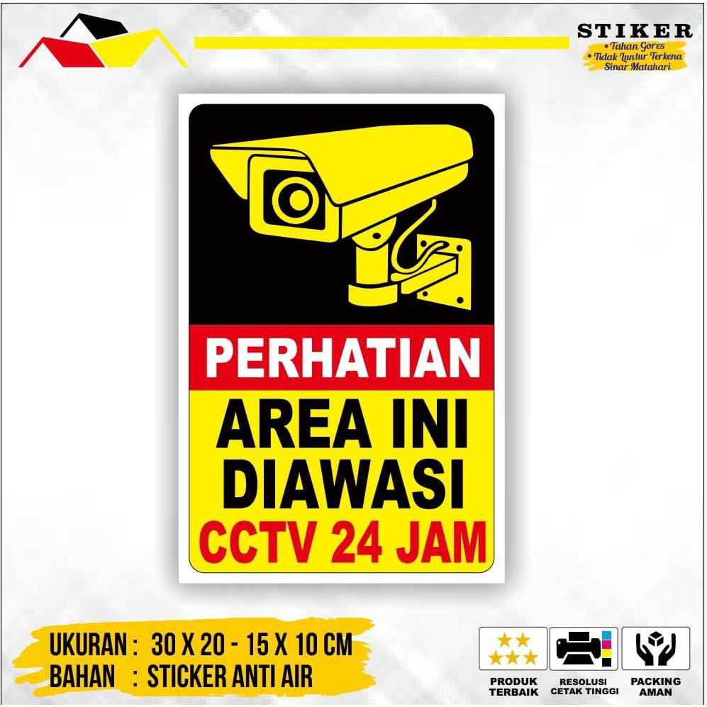 

Stiker Pantauan CCTV 24 Jam / Sticker CCTV 24 Jam / Stiker Label CCTV