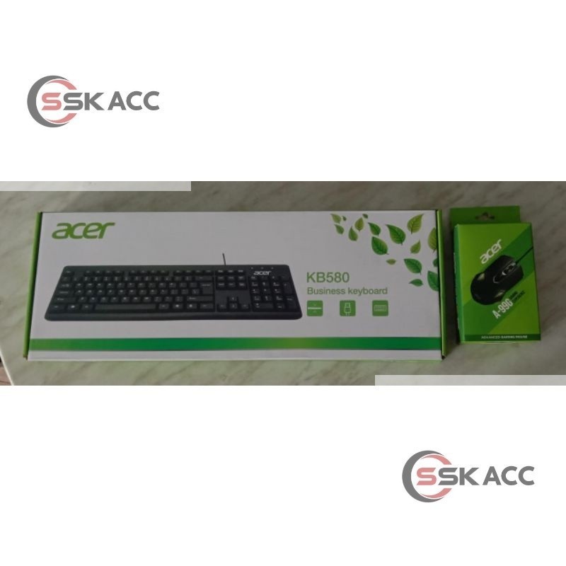 Keyboard And Mouse Combo ACER KB580 - A99G / Acer Keyboard + Mouse Set DISTRIBUTORACC-KOMPUTER