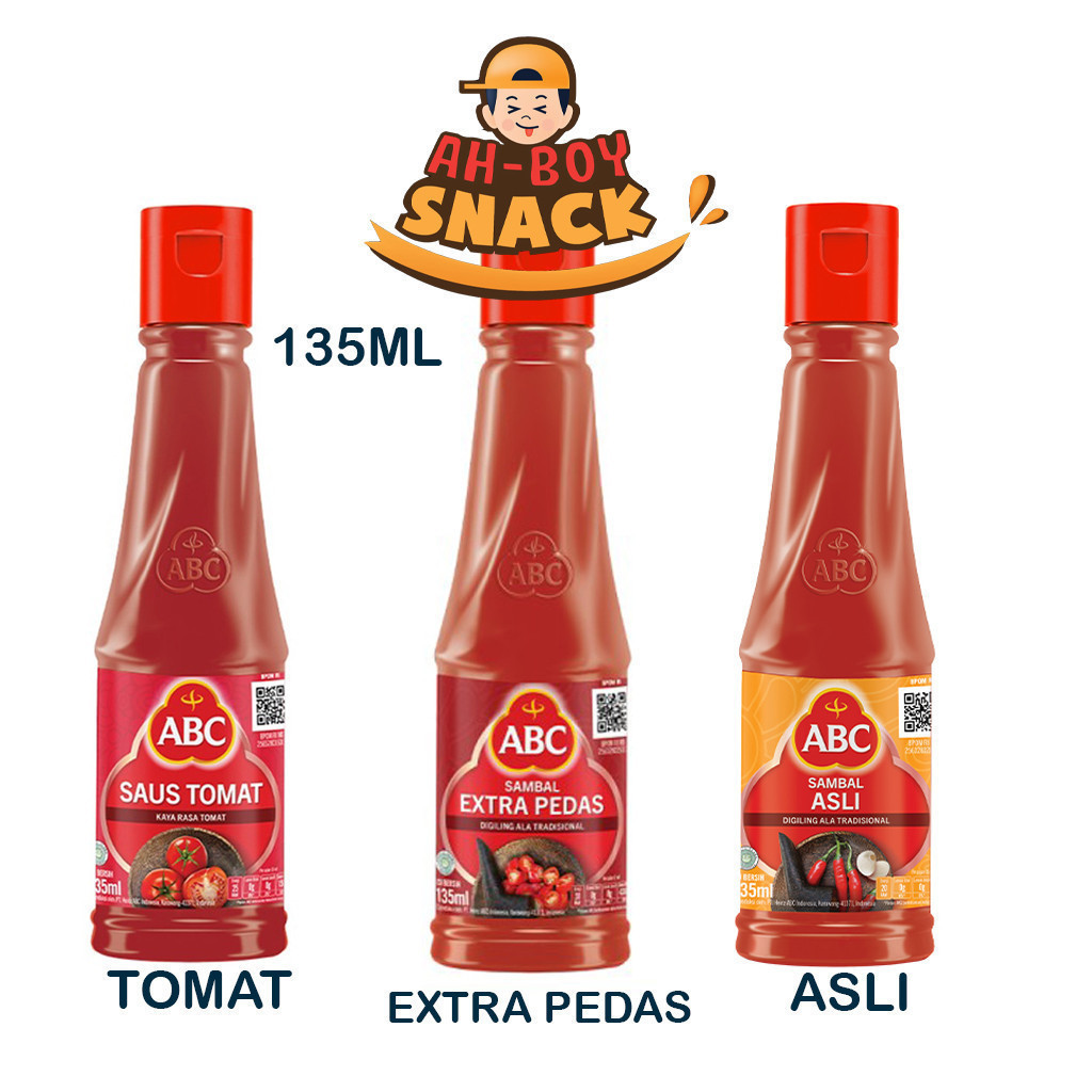 

SAOS SAMBAL & TOMAT ABC 135ML EXTRA PEDAS 135 ML - ABC TOMAT BOTOL KECIL - KEMASAN BOTOL PLASTIK - ABC SAMBAL ASLI - AHBOY