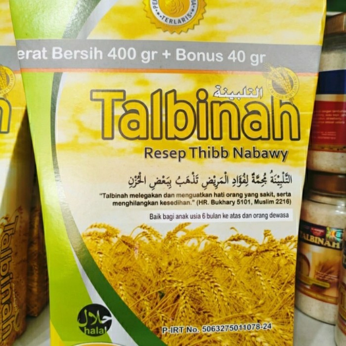 

[0k_market1] talbinah resep Thibb nabawy 400gr+40 gr tepung gandum 100% original