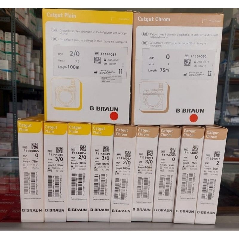Catgut Roll Chromic 3/0 Bbraun/ Benang Chromic Roll Bbraun 3/0