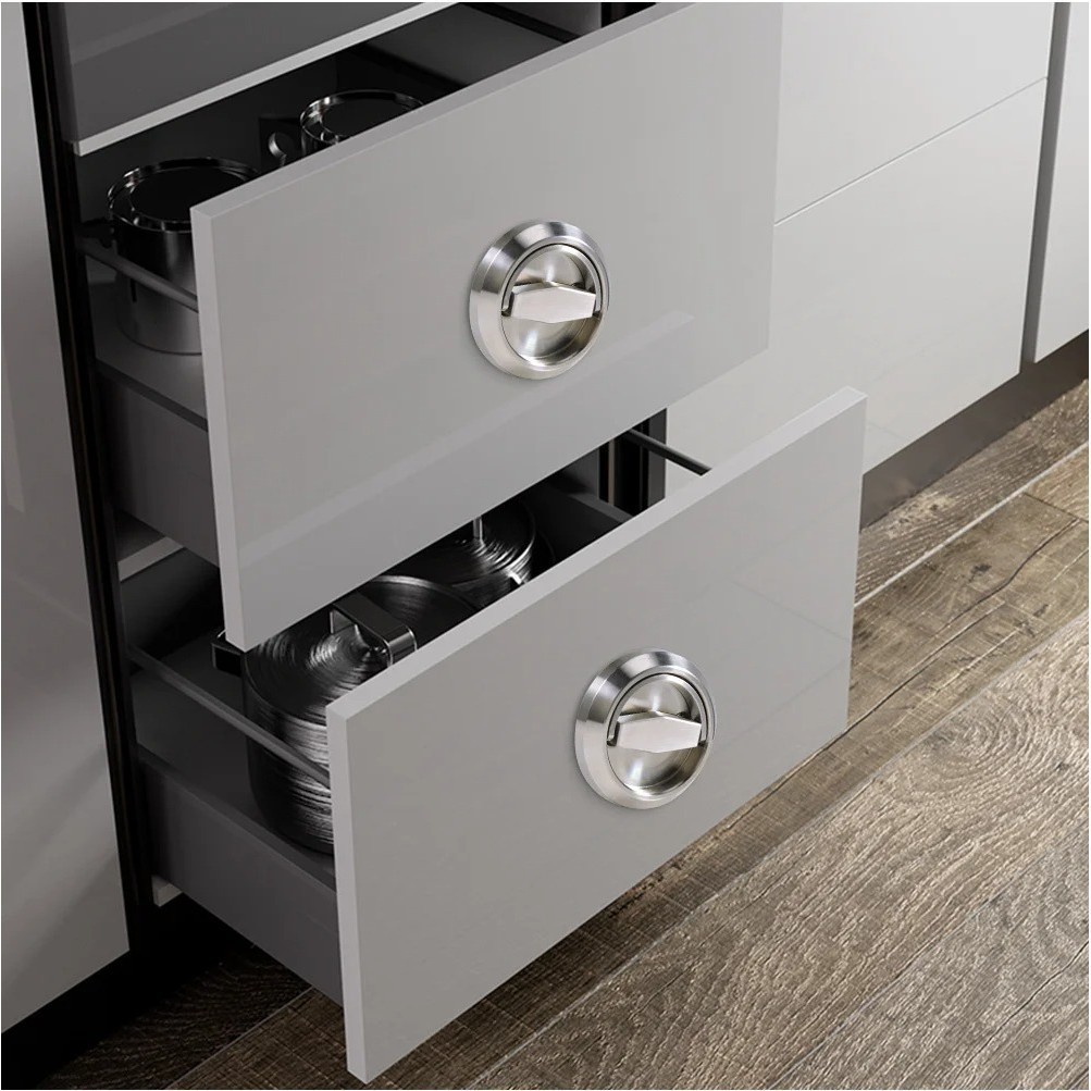 

- CHITOP Gagang Pintu Kabinet Laci Minimalis Hidden Door Handle 1 PCS - SS304 -