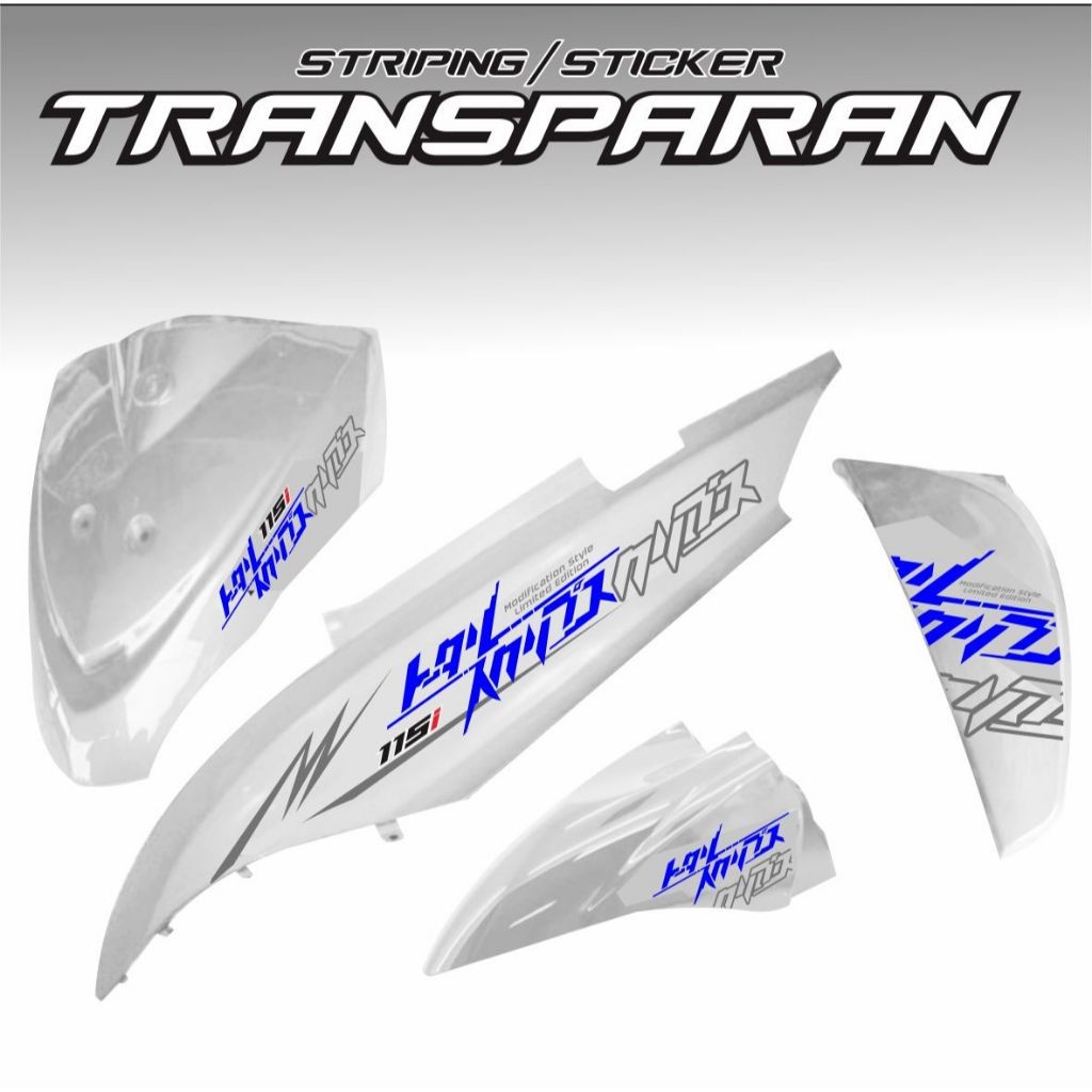 STRIPING TRANSFARAN striping variasi STIKER MOTOR MIO J/ MIO GT STICKER transparan STRIPING MIO J TR