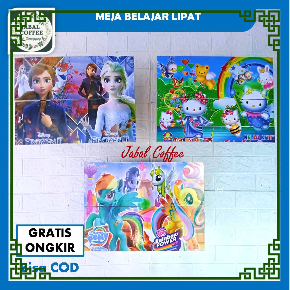 Meja Lipat Belajar Anak /Meja Belajar Kayu Lipat / Meja Lipat Murah M01