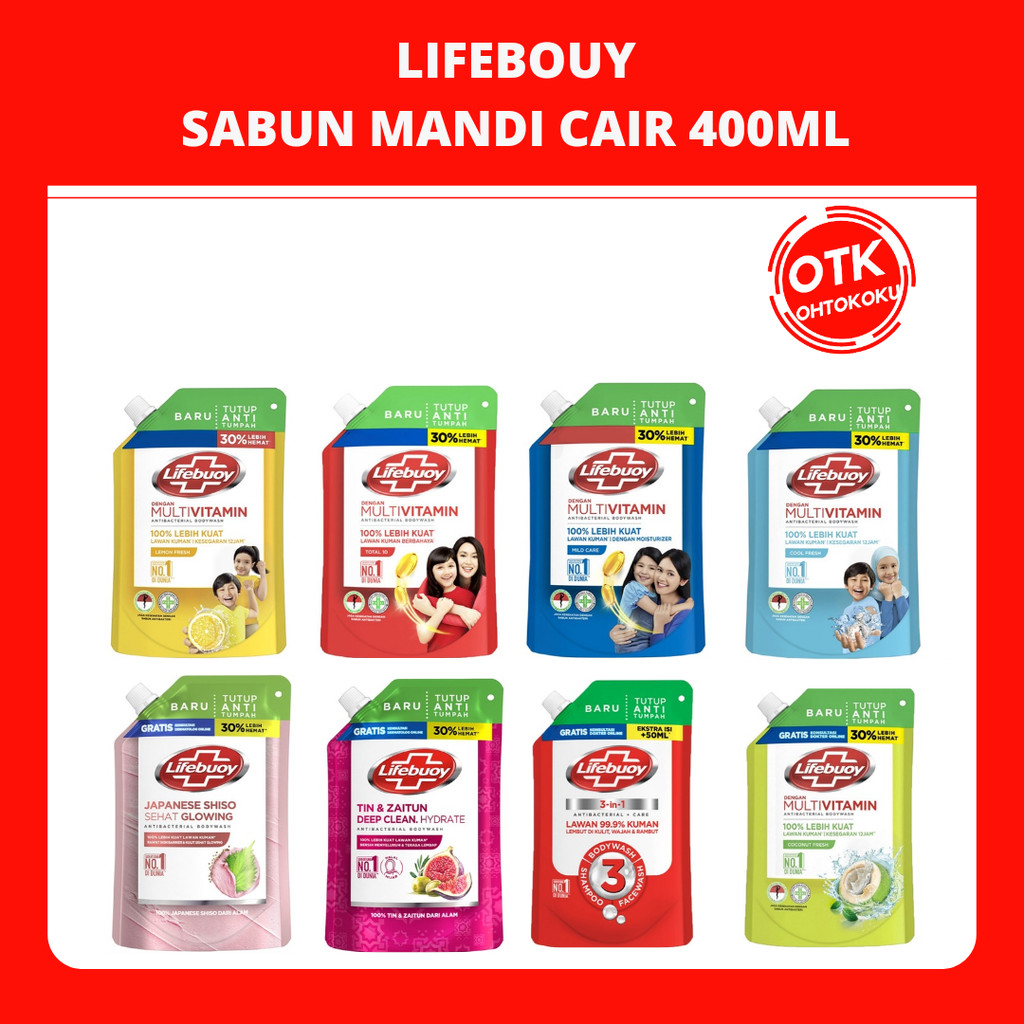 LIFEBUOY SABUN MANDI CAIR 400ML