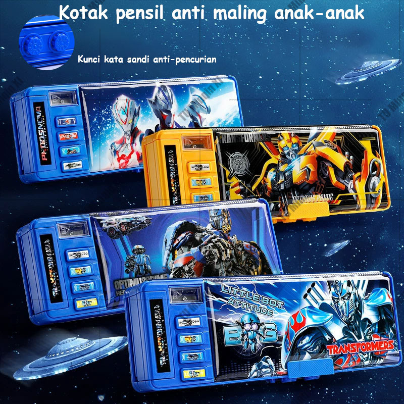 

Tempat Rautan Pensil Pensil Magnet Sandi Kotak Pensil Anak Kode Tempat Sandi Kunci Kombinasi Pensil Berkapasitas Besar Tombol Multifungsi Tempat Pensil Dua Sisi Tahan Air Dengan