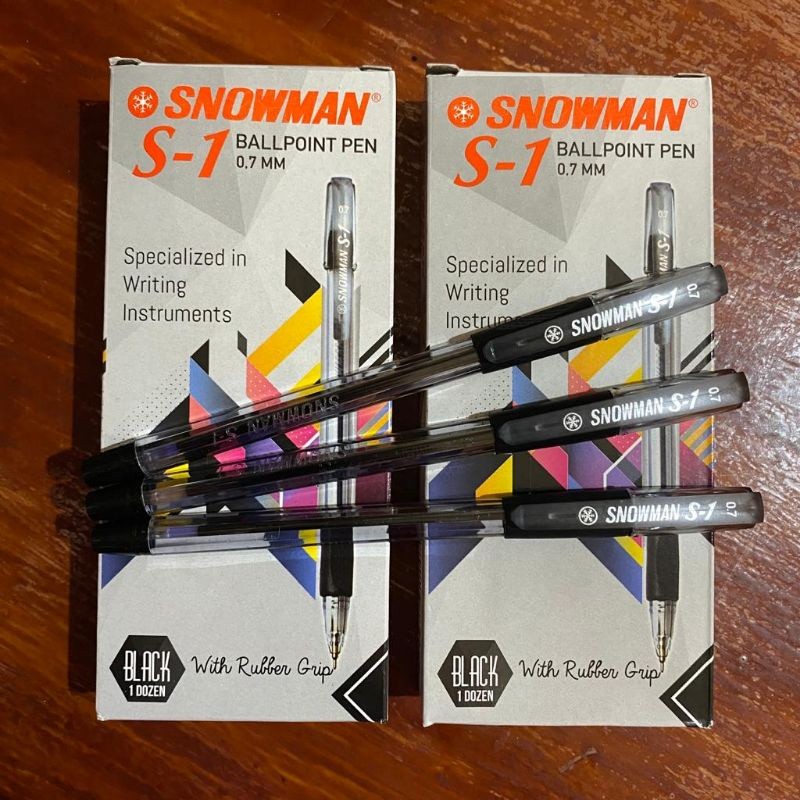 

bisa COD / ojek / instan pekanbaru / Pena snowman S1 isi 12pcs