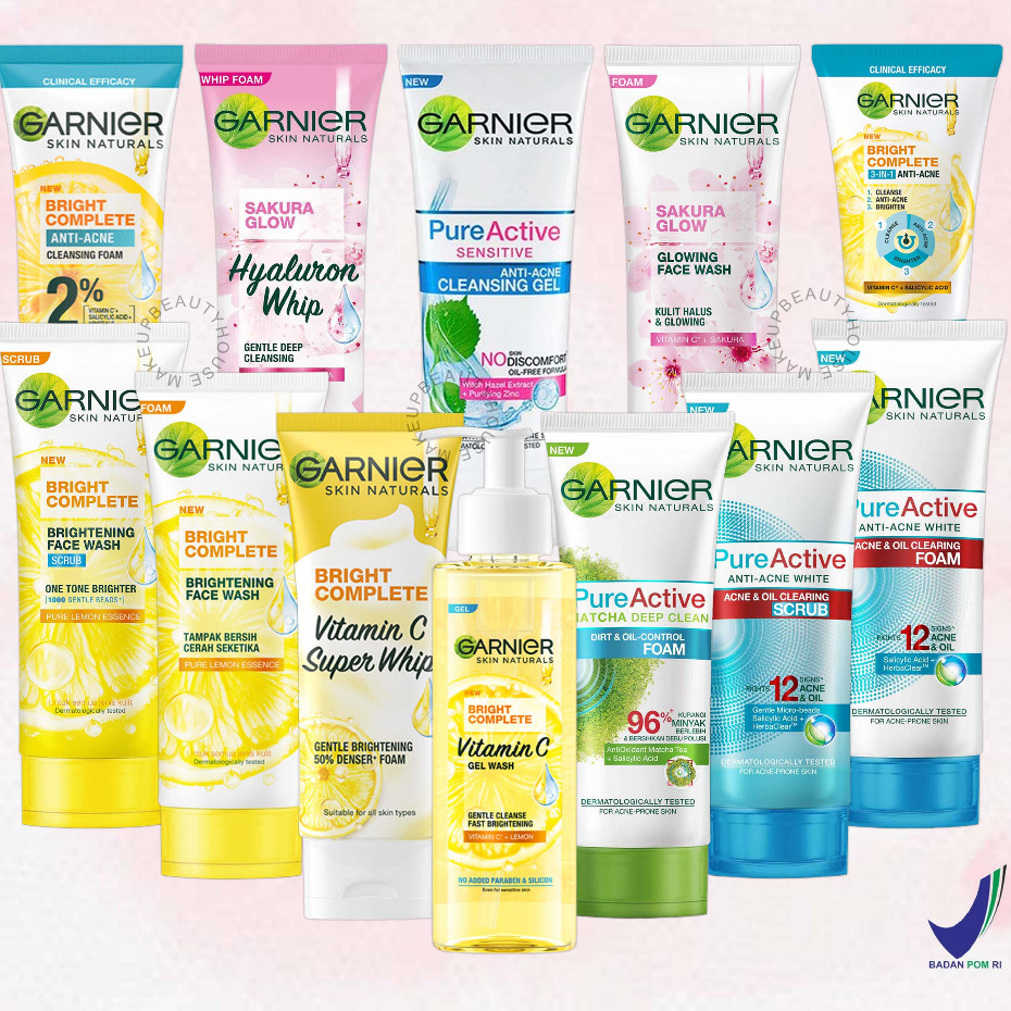 𝐑𝐀𝐃𝐘𝐒𝐀 - GARNIER Bright Complete (Anti Acne Facial Wash/ Scrub) | Sakura Glow