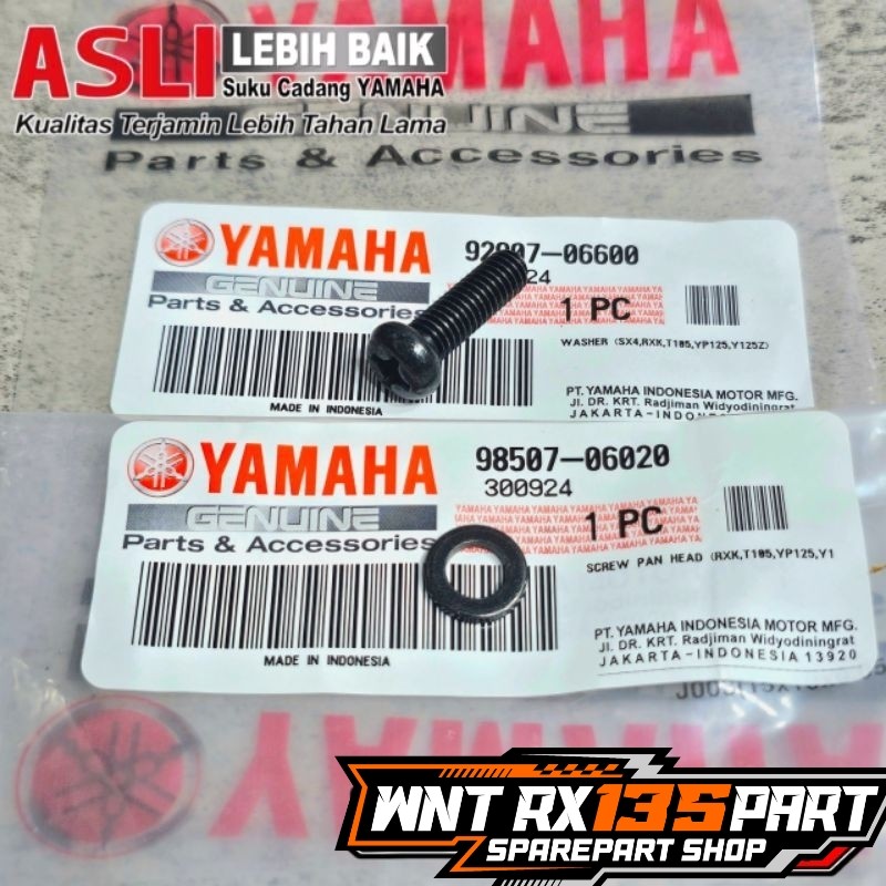 BAUT + RING TUTUP COVER KIPAS F1ZR FIZR FORCE1 SS TWO ORIGINAL YAMAHA | 98507-06020 92907-06600