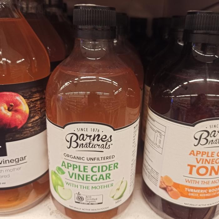 

barnes naturals apple cider vinegar with the mother 500ml