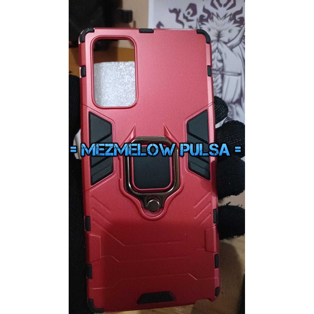 Case Magnet Caseng Hard Case Tebal Ring Stand Armor Case SAMSUNG NOTE 20 BIASA - Gambar 2