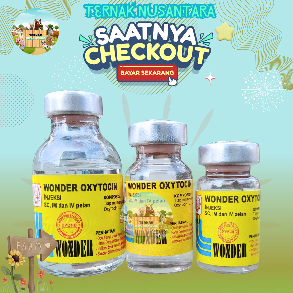 WONDER OXYTOCIN 5 ML 10 ML 20 ML – Untuk Kesehatan Hewan