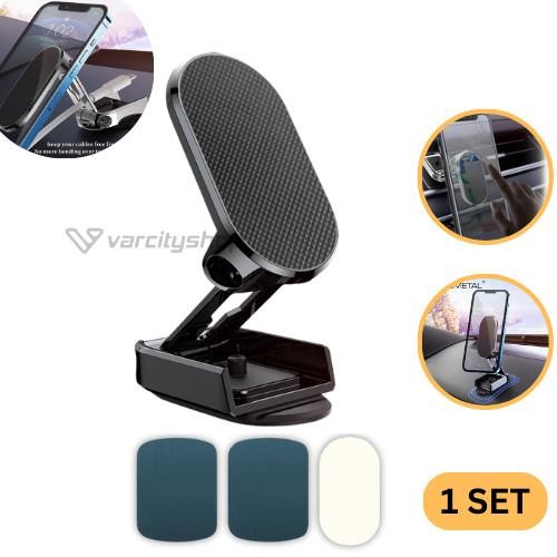 Holder Hp Mobil Magnetik Lipat Kecil Metal Magnet Mobil Extreme 720°