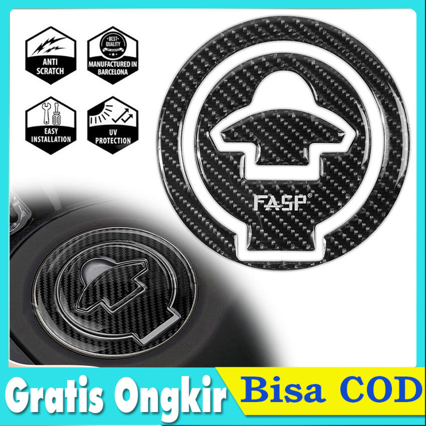 5D Carbon Fiber Asli Stiker Tutup Tangki Motor Sport Anti Gores - Cocok Untuk Yamaha R3 R15 R25 MT03