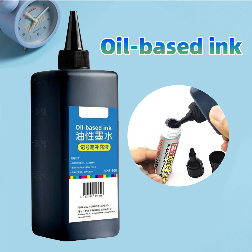 

500ml Tinta Spidol / Isi Tinta Spidol Permanen / Master INK Tinta Isi Ulang Spidol Master Ink Hitam