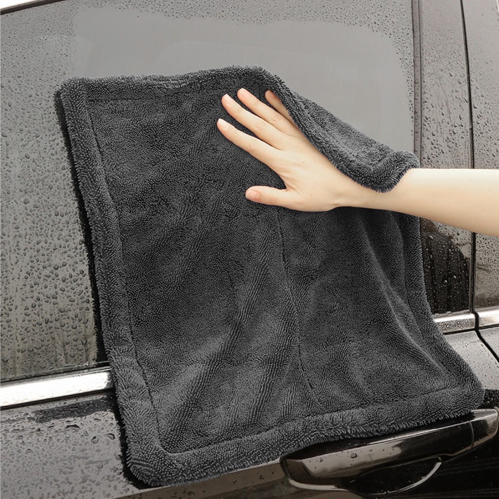 AIO - Kain Lap Mobil 2 Lapis - Bahan Tebal Berkualitas - Daya Serap yang Bagus - Bahan Tidak Mudah R