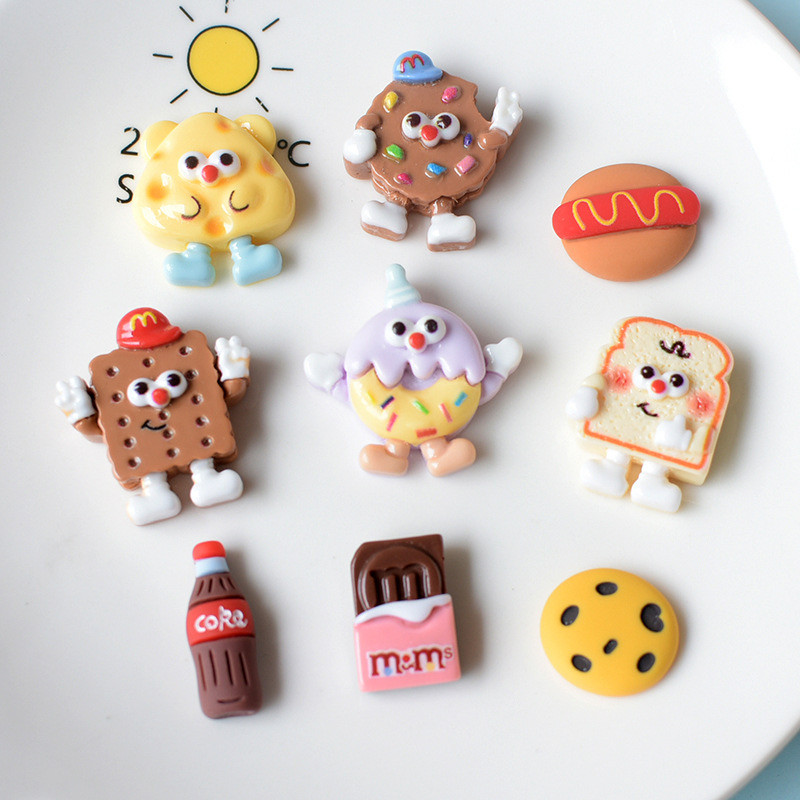 

Stiker 3D Aksesoris HP Laptop Botol Kotak Pensil Clay Unik Lucu Karakter Biskuit Snack Lucu