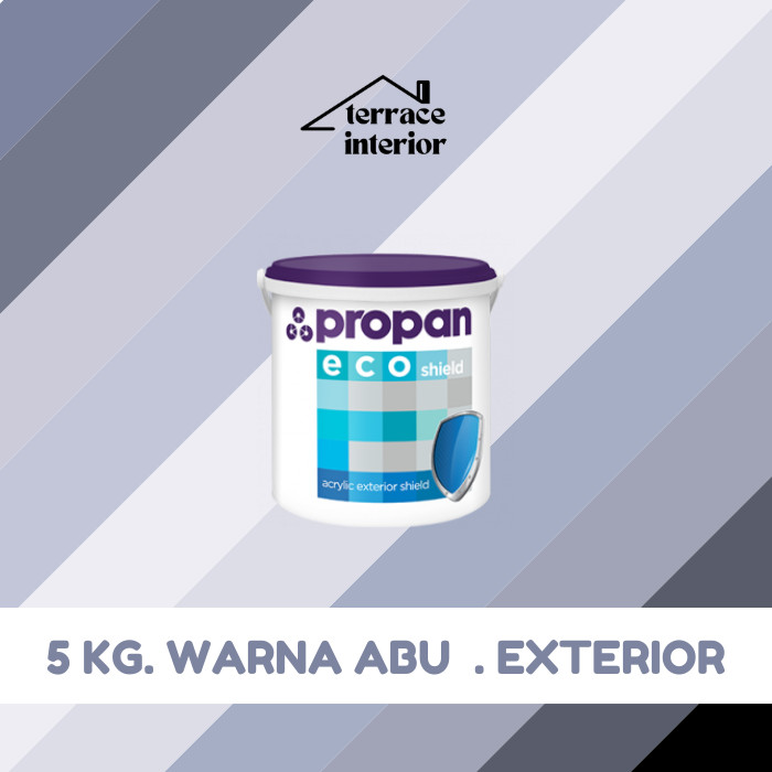 Cat Tembok Exterior Propan Eco Shield  Warna Abu 5 Kg