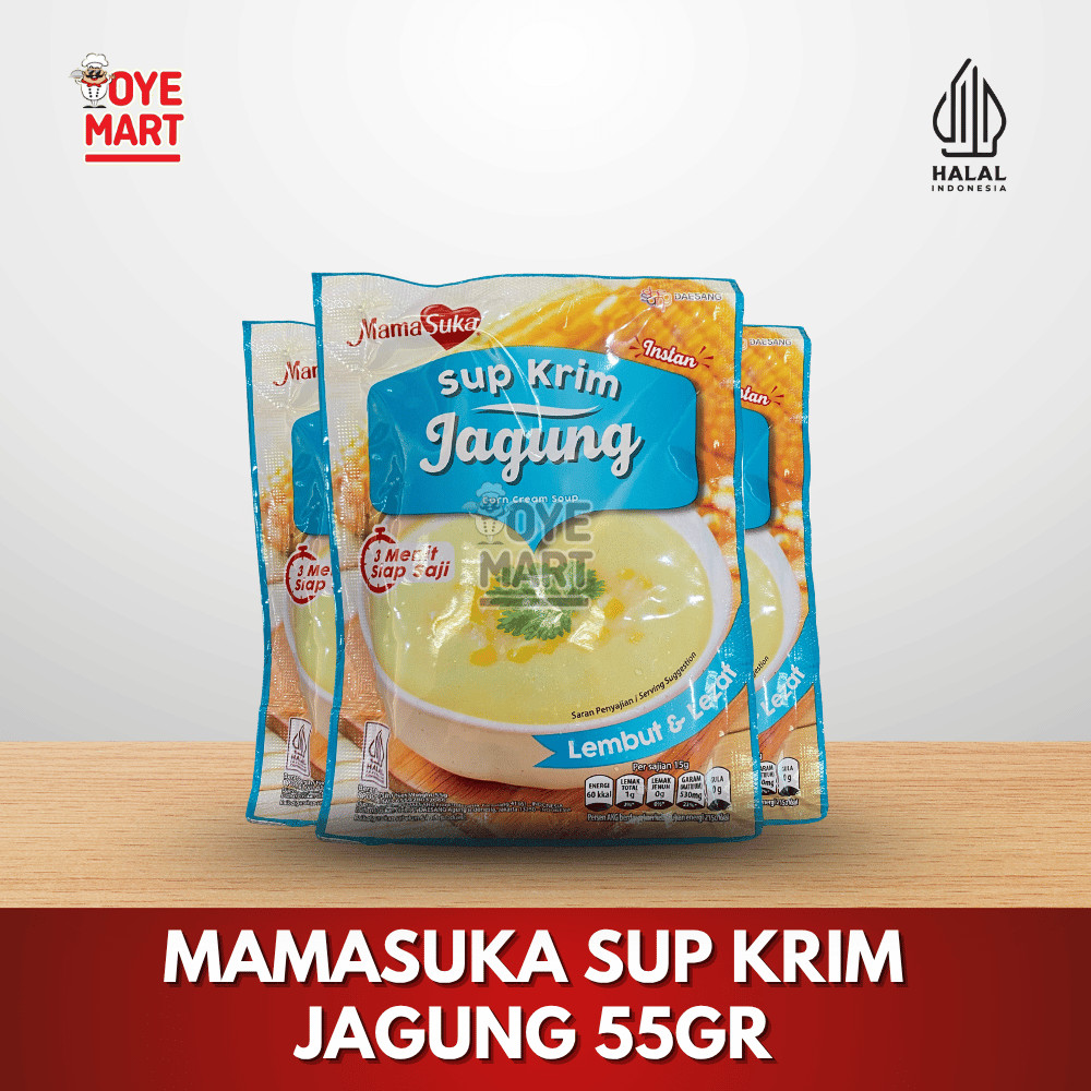 

MAMASUKA SUP KRIM JAGUNG INSTAN 55GR / CREAM SOUP