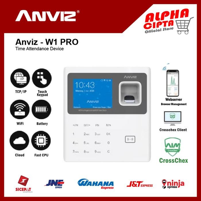 

Access Control Anviz W1 Pro Mesin Absensi Fingerprint RFID Card