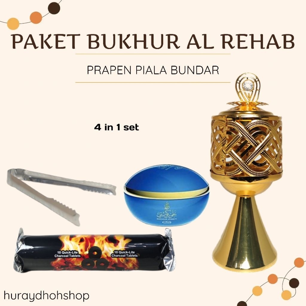 PAKET LENGKAP BUKHUR AL REHAB Import KSA PRAPEN MANUAL PIALA BUNDAR HAJAR ASWAD NAJMA OUD MAGRIBI AL