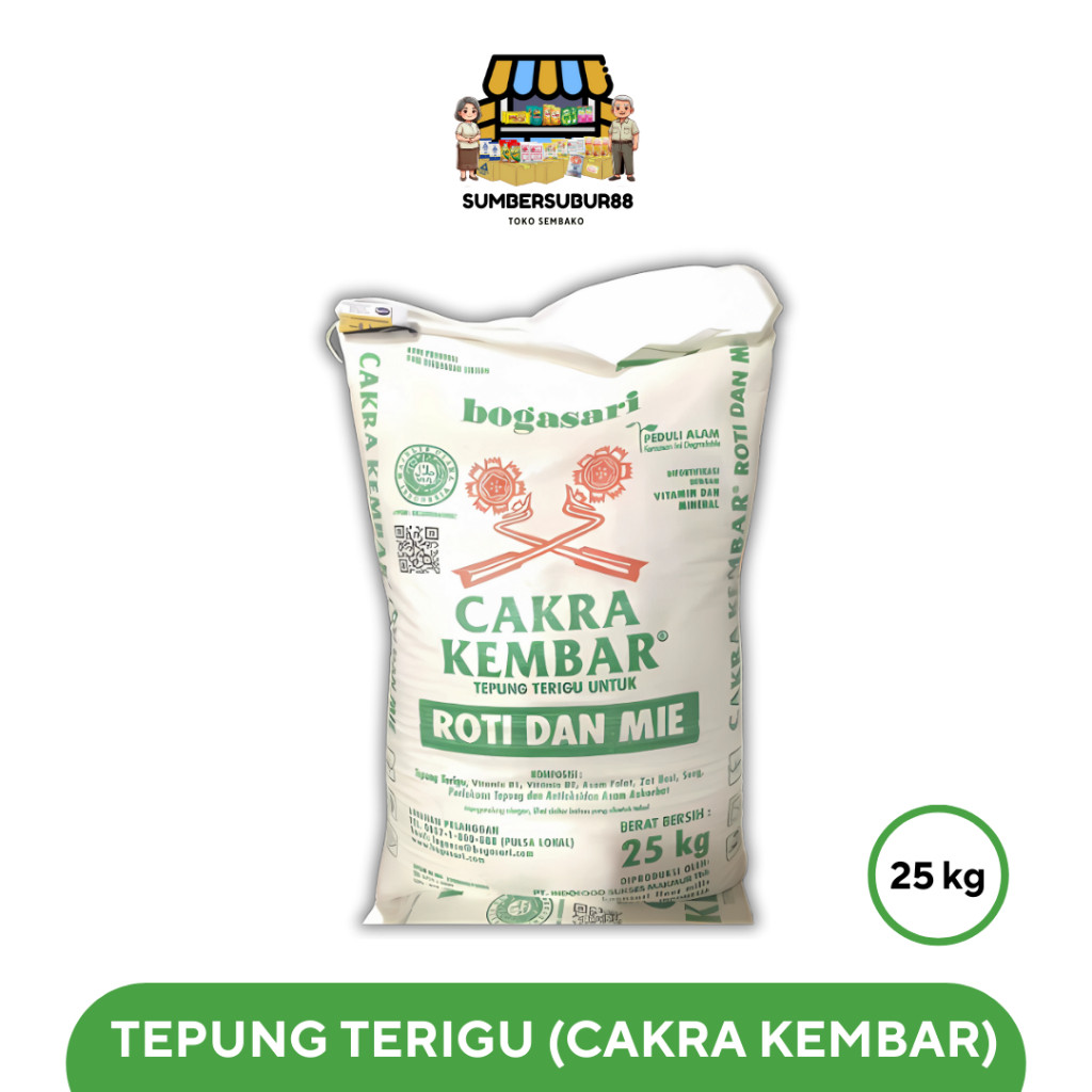 

Cakra Kembar 25kg Terigu Protein Tinggi Murah