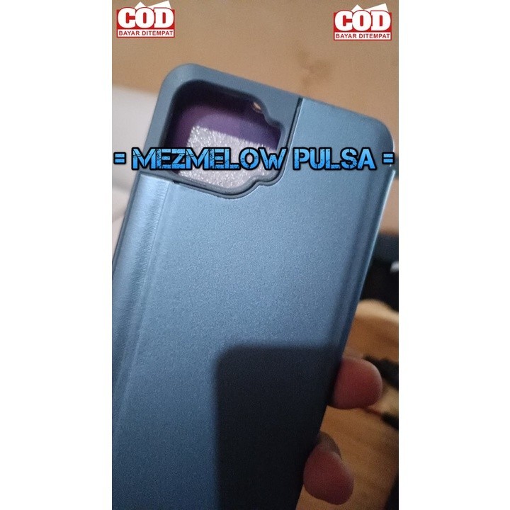 Casing Caseng Smart Mirror Flip Case Clear View Flip Case OPPO RENO 4F