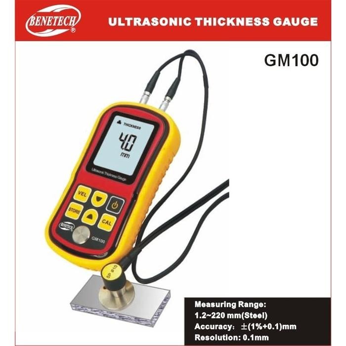 Ultrasonic Thickness Gauge GM100 BENETECH Tester GM-100 GM 100 Meter