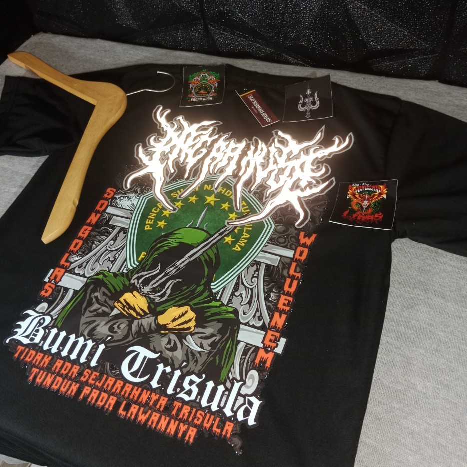 Kaos PN Pagar Nusa Menyala Reflektif Terbaru BUMI-TRISULA Gasmi 1986 Pencak Dor Fighter