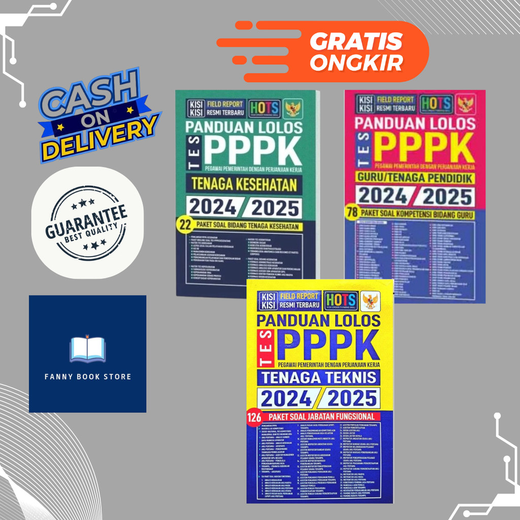 Buku Tes PPPK 2024 2025 - Panduan Lolos Tes PPPK Guru/Tenaga Pendidik, Tenaga Kesehatan, Tenaga Tekn