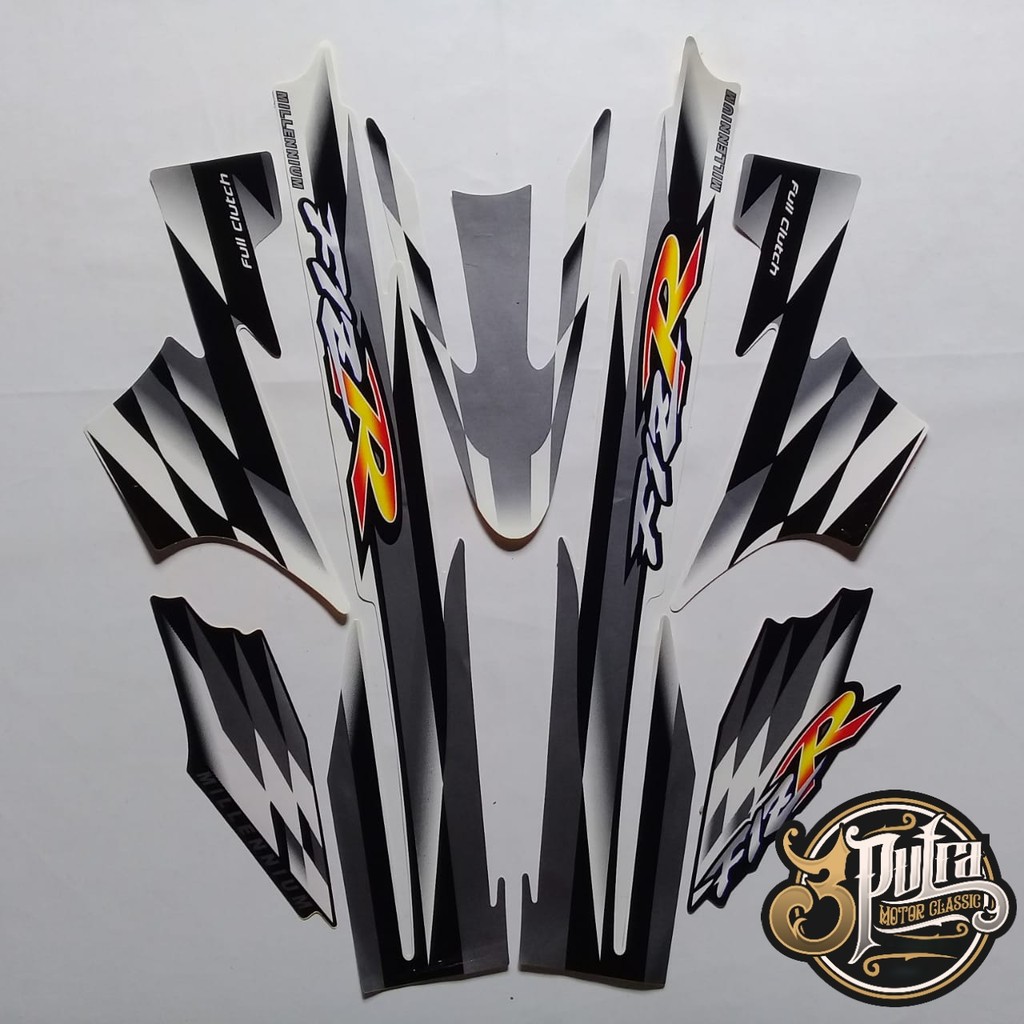 striping motor / stiker yamaha F1zr milenium hitam