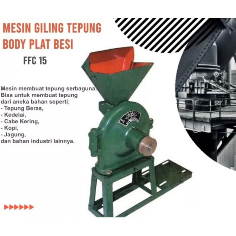 DISK MILL FFC15 MESIN PENEPUNG PENGGILING TEPUNG