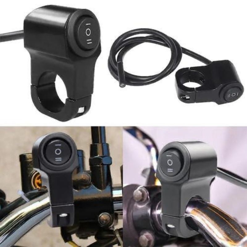 Saklar Lampu Motor 3 mode On Off On Stang Besi