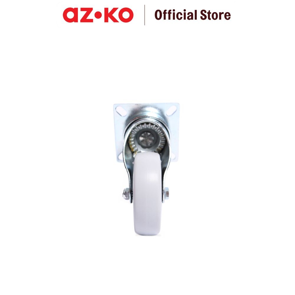 AZKO Krisbow Roda Troli Dengan Rem 75mm - Abu Abu Caster Trolley Wheels Troli Roda Troley Pengganti 