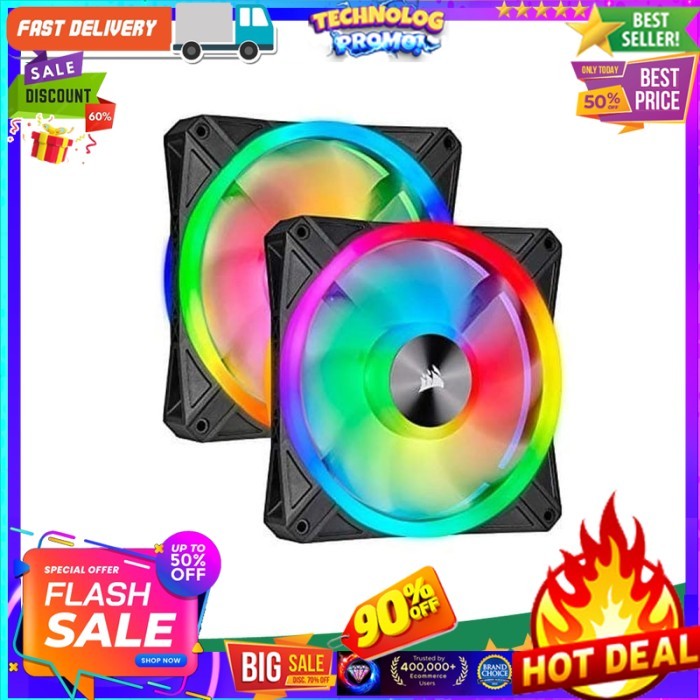Corsair iCUE QL140 RGB (Twin Pack) - 14CM Fan