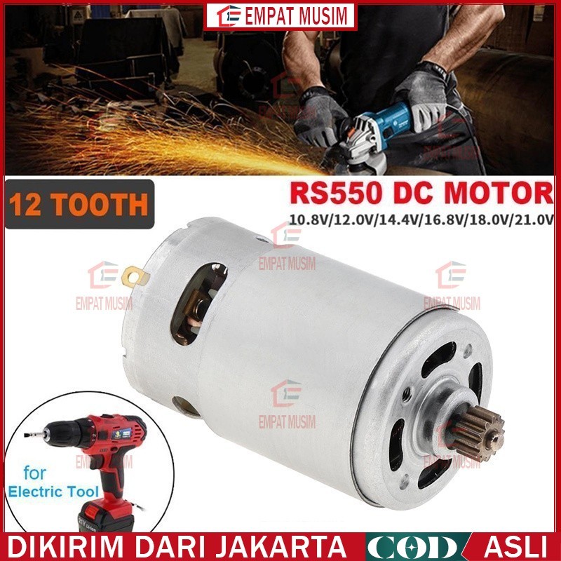 RS550 Motor Dinamo DC Rs550 DC 21V Motor High speed Pengganti Bor Baterai Cordless/Rs550 Dinamo Moto