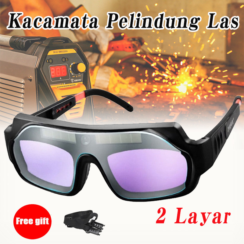 Kaca Las Otomatis / Topeng Las Kaca Protèktif / Kaca Las Surya Anti-glare