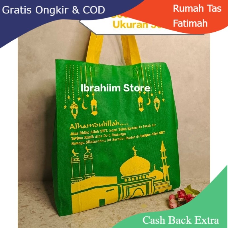 

Promo (Isi 12 pcs) Tas Oleh oleh Haji dan Umroh / Goodie Bag Oleh Oleh Haji dan Umroh Ukuran 25x35 / Tas Souvenir Haji dan Umroh By Rumah Tas Fatimah