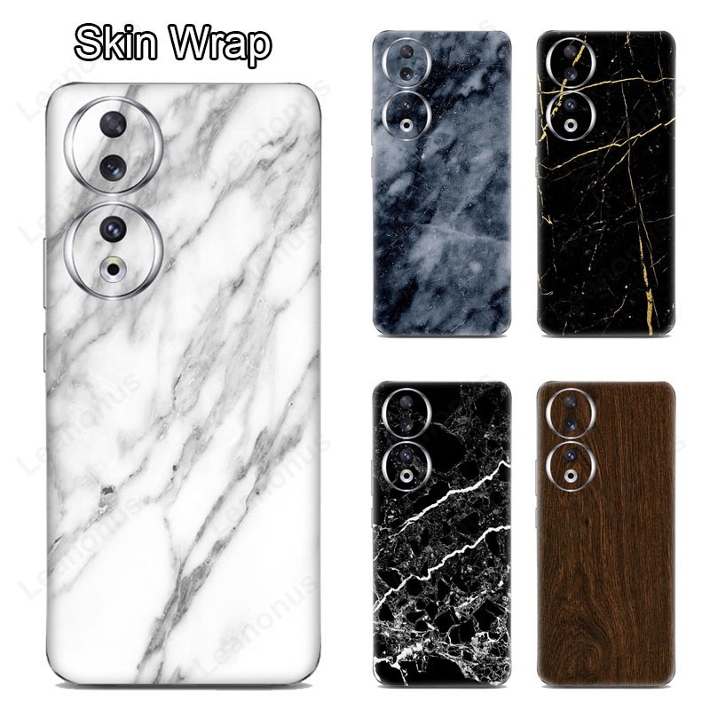 GARSKIN PELINDUNG Marble Design Decal Skin for Honor 90 Pro 200 Pro Back Screen Protector Film Cover